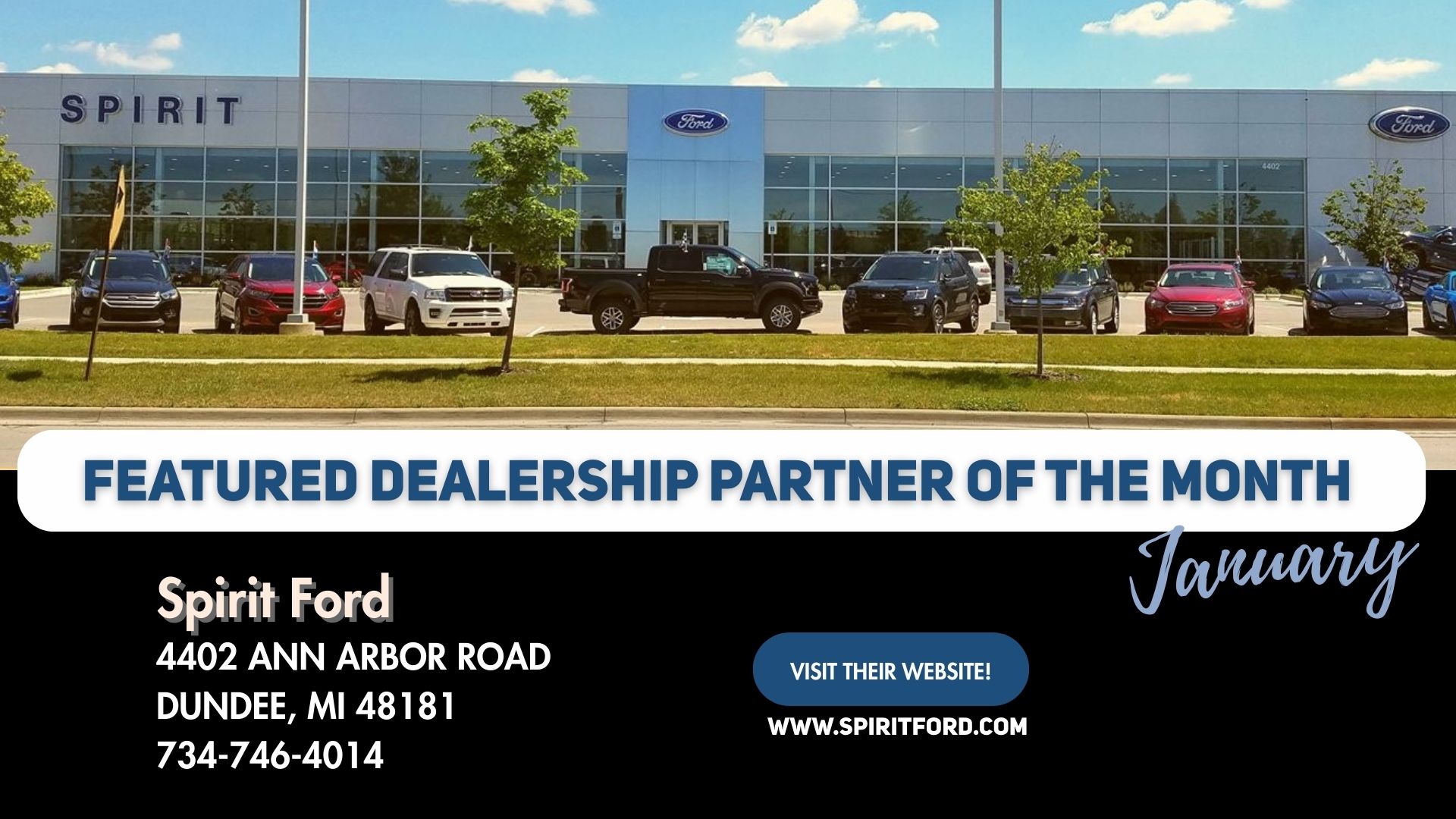 January 2026 Dealiership of the Month - Spirit Ford
